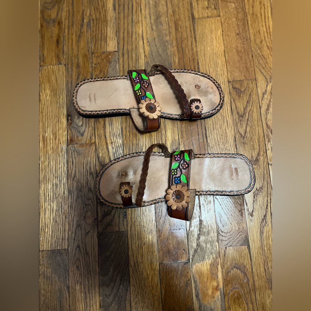 Mexican Handmade Flower Sandals